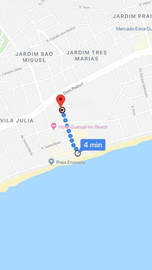 Apto A 2 Min A Pe Da Praia - Edificio Monte Carmel Guaruja Ngoại thất bức ảnh